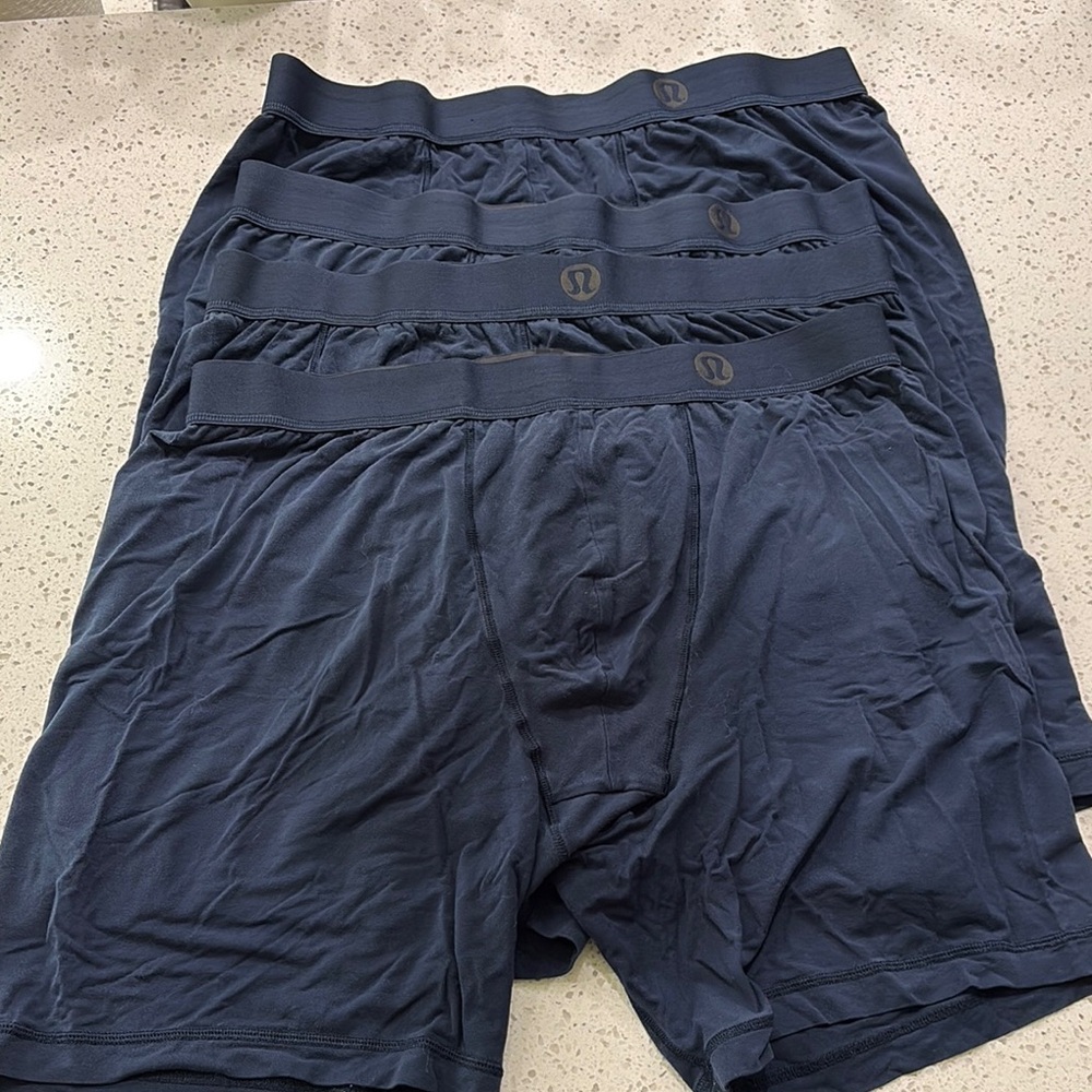 Lululemon Athletica Blue Boxer Briefs Athletic Fit